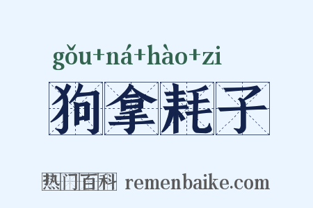 狗拿耗子是什么意思的图片